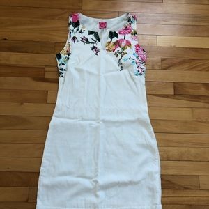 Floral linen dress